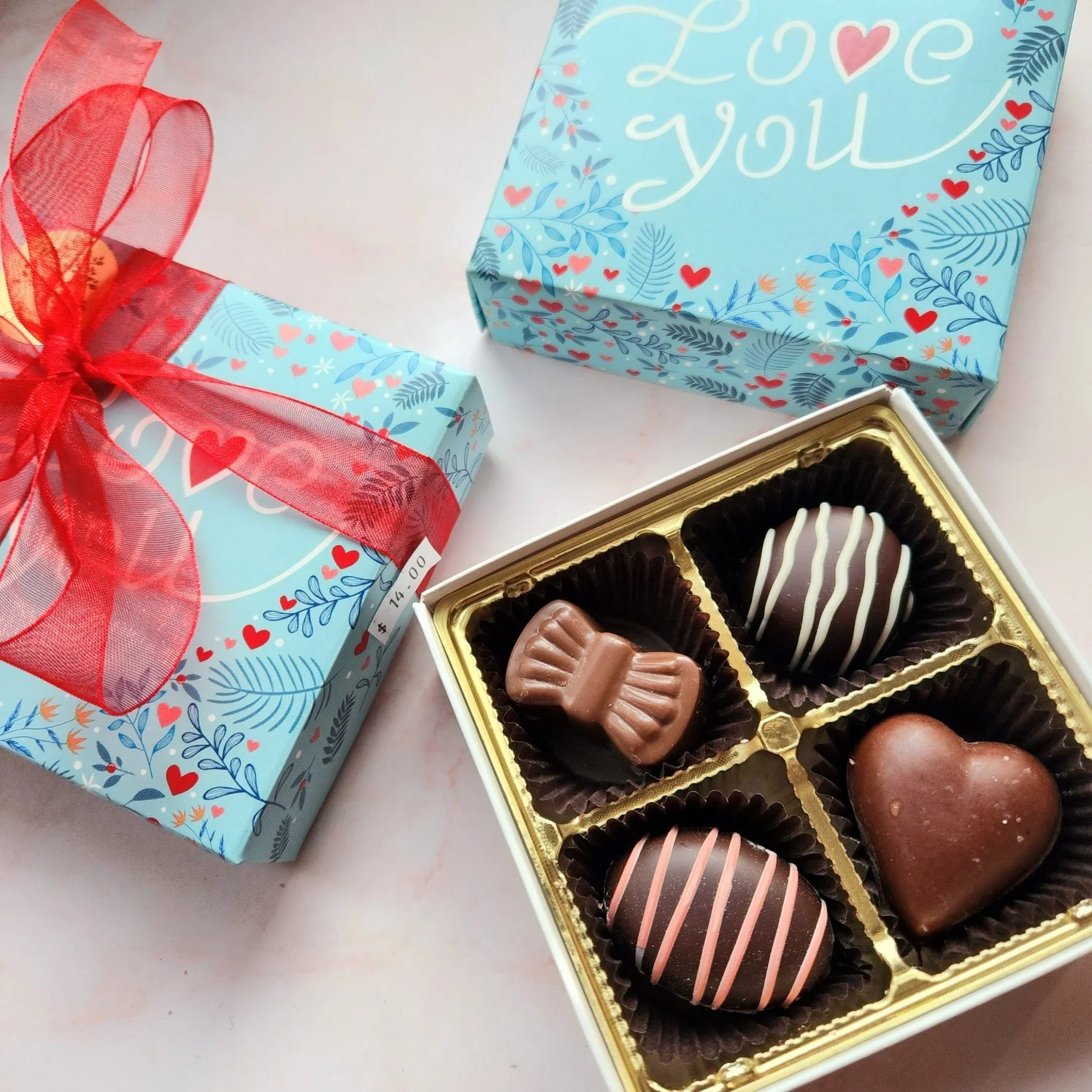 Lovely 4-Piece Chocolate Gift Box