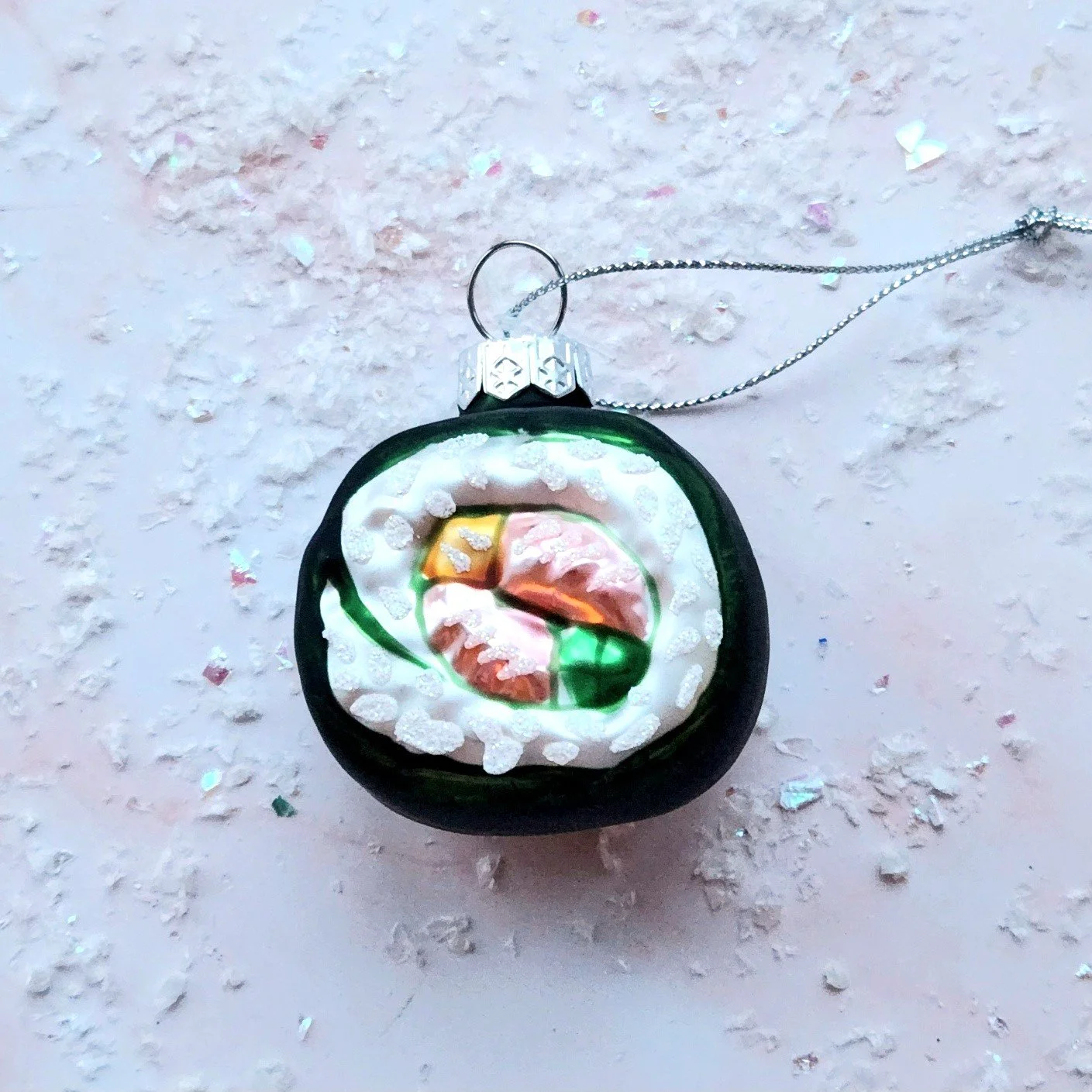 Sushi Glass Ornament
