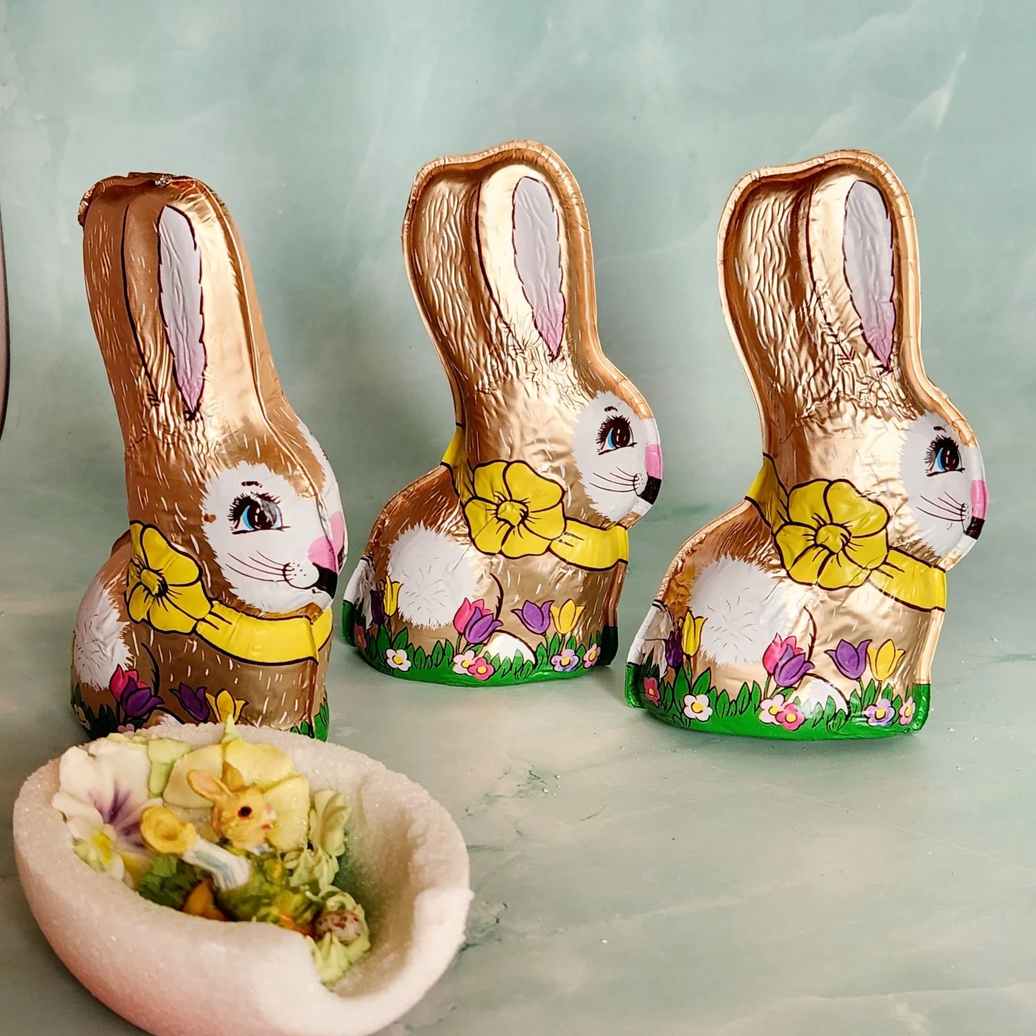 Foil Chocolate Sitting Bunny