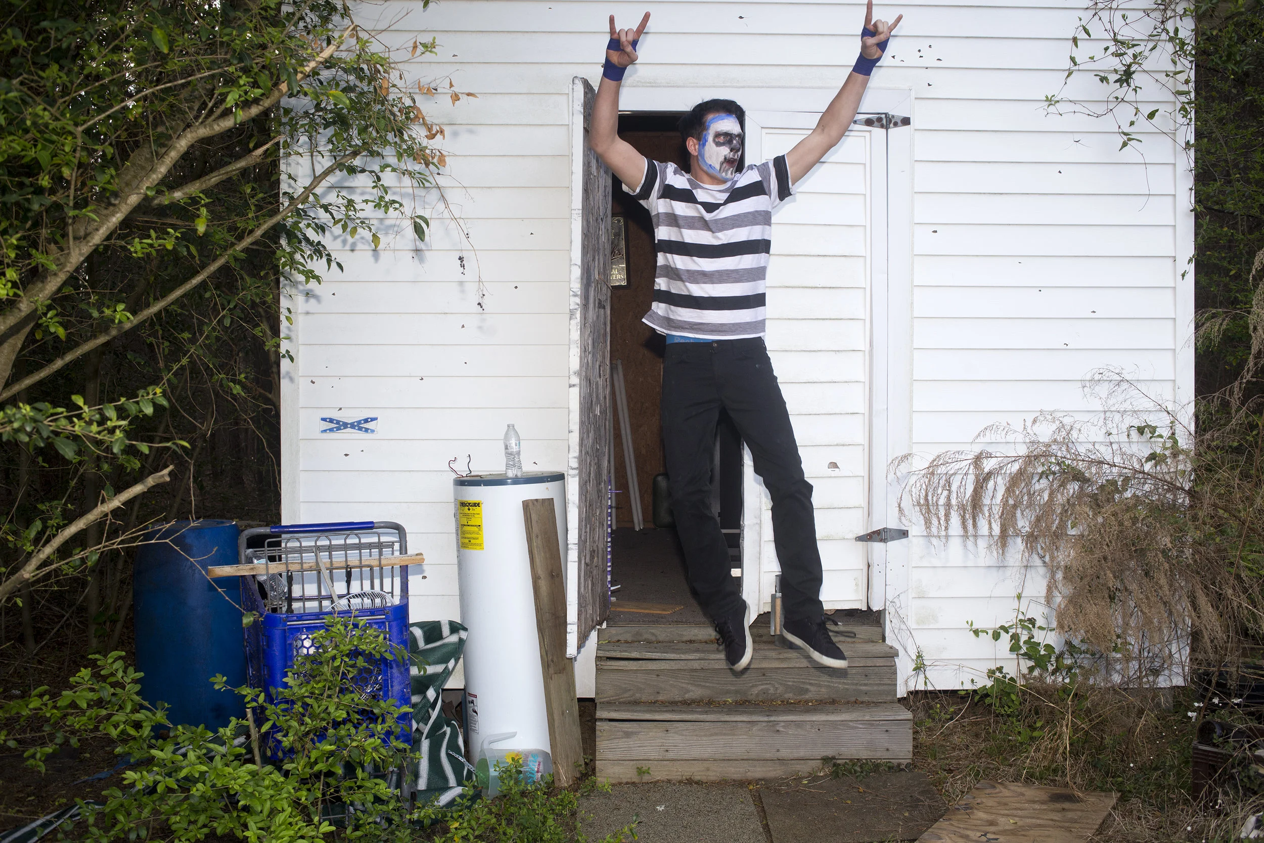 This series explores the underground world of backyard wrestling, where sport and theater collide and performative violence is an expression of creativity.