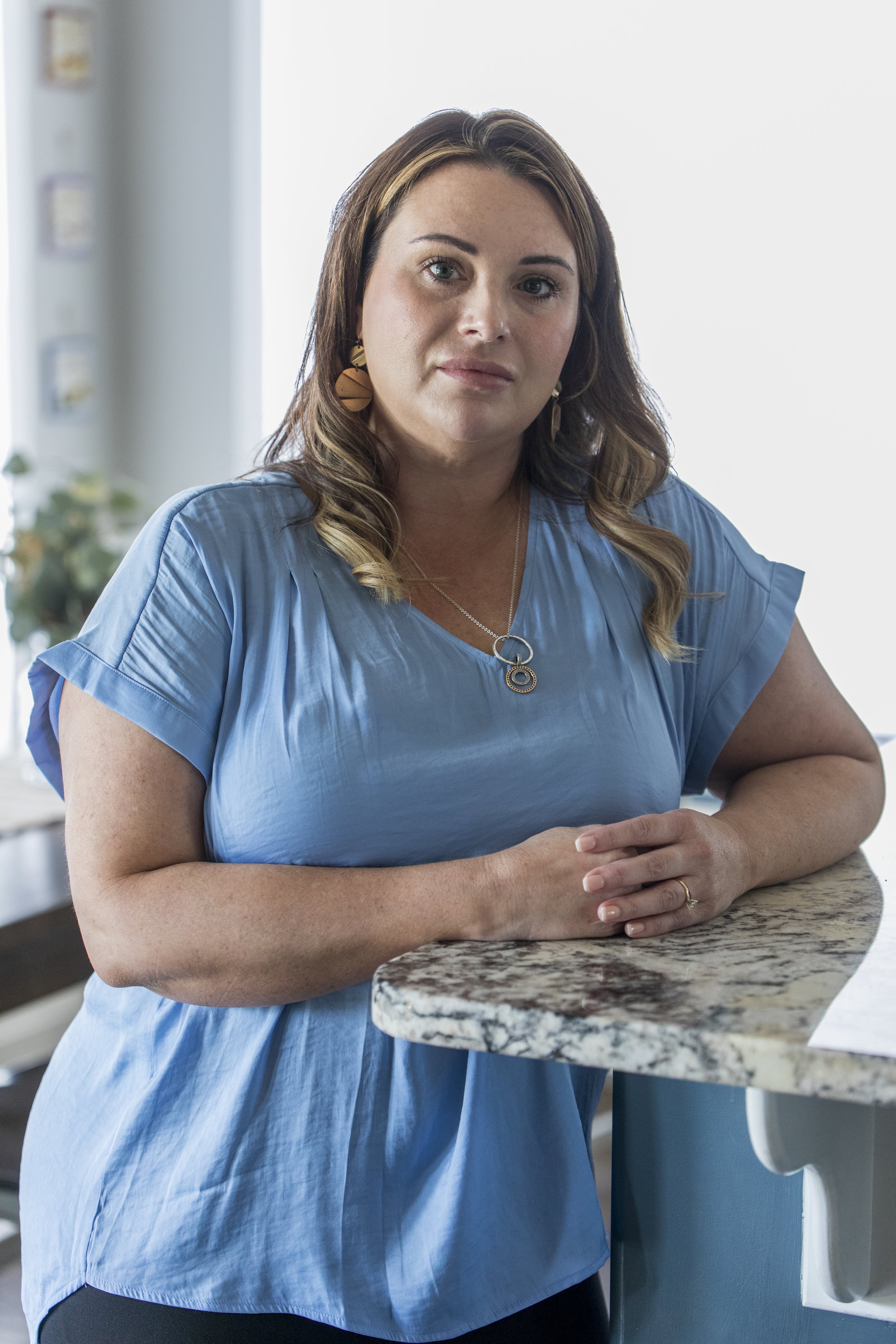  Lisa Carannante is shown in her home in Burlington, NC on Monday, March 27, 2023.   This image was made for Bloomberg for a story about weight loss drugs like Wegovy and Ozempic. 