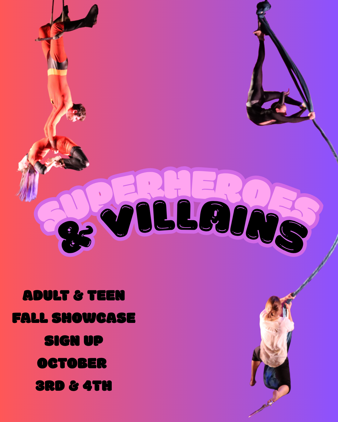 Superheroes & Villains - Adult & Teen Showcase - Sign Up