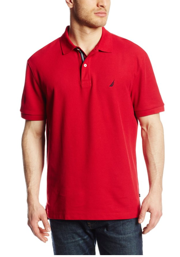 Amazon: Nautica Men's Short-Sleeve Solid Deck Polo Shirt