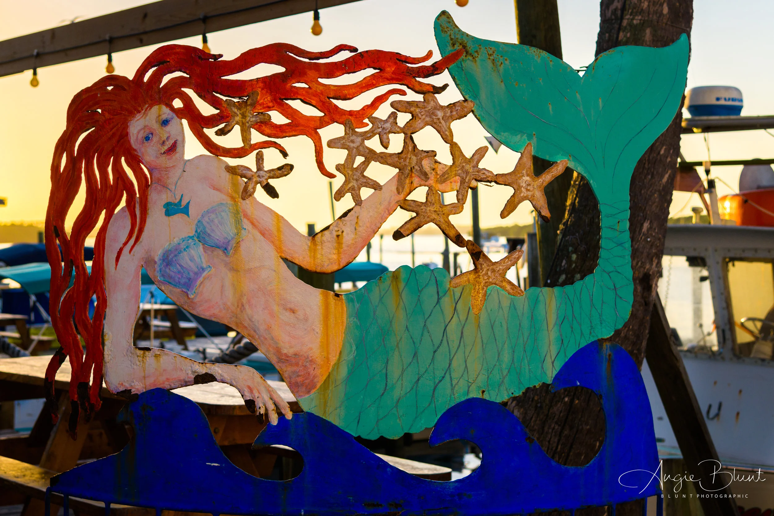 Mermaid, Star Fish Cafe, Cortez, Florida (2018) - Angie Blunt