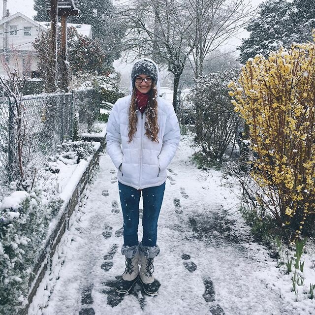 Snowy walk. ❄️