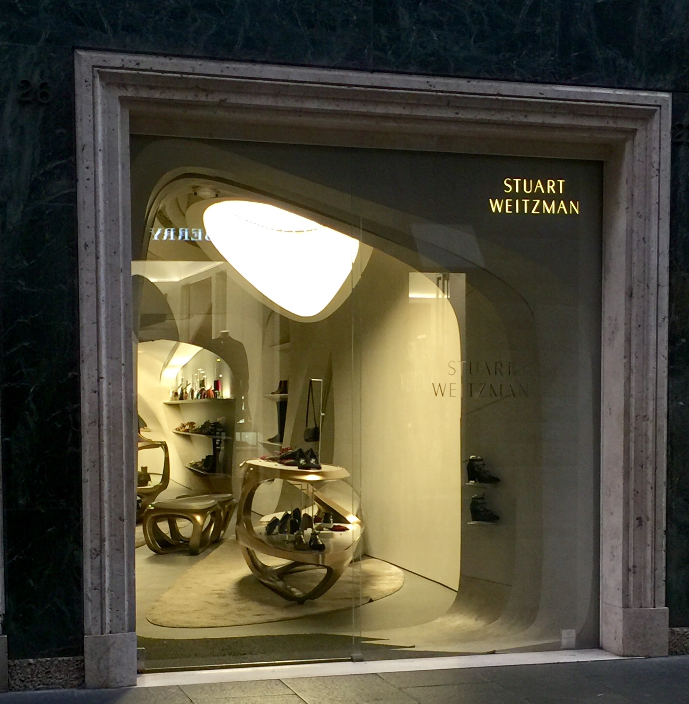 Projet pour les magasins Stuart Weitzman