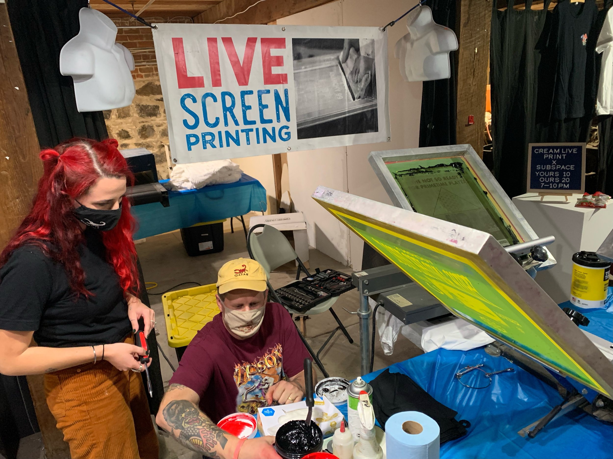 Live Printing at Subspace