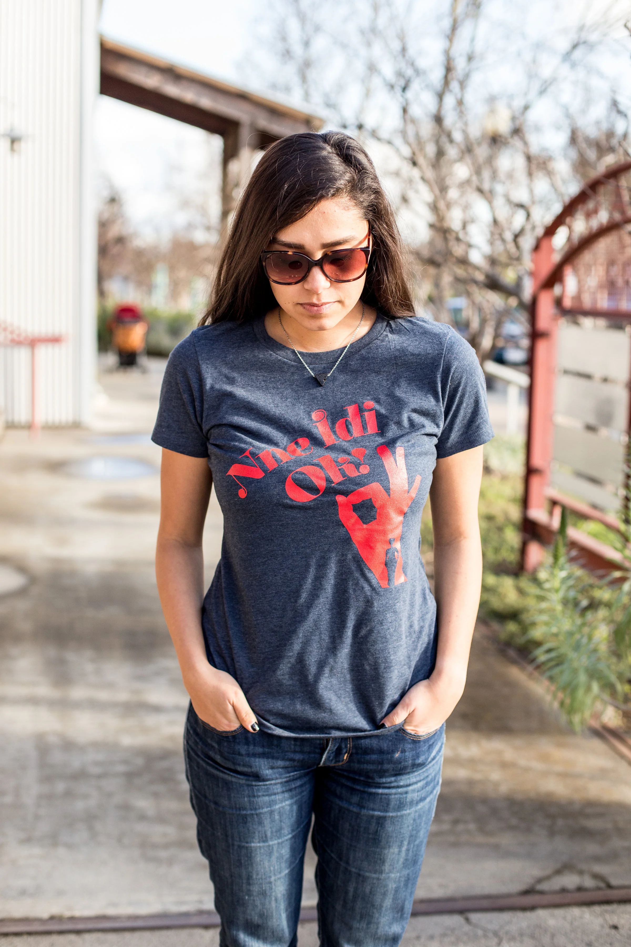 OK! (Nne Idi Ok!) Ladies' Crewneck T-Shirt