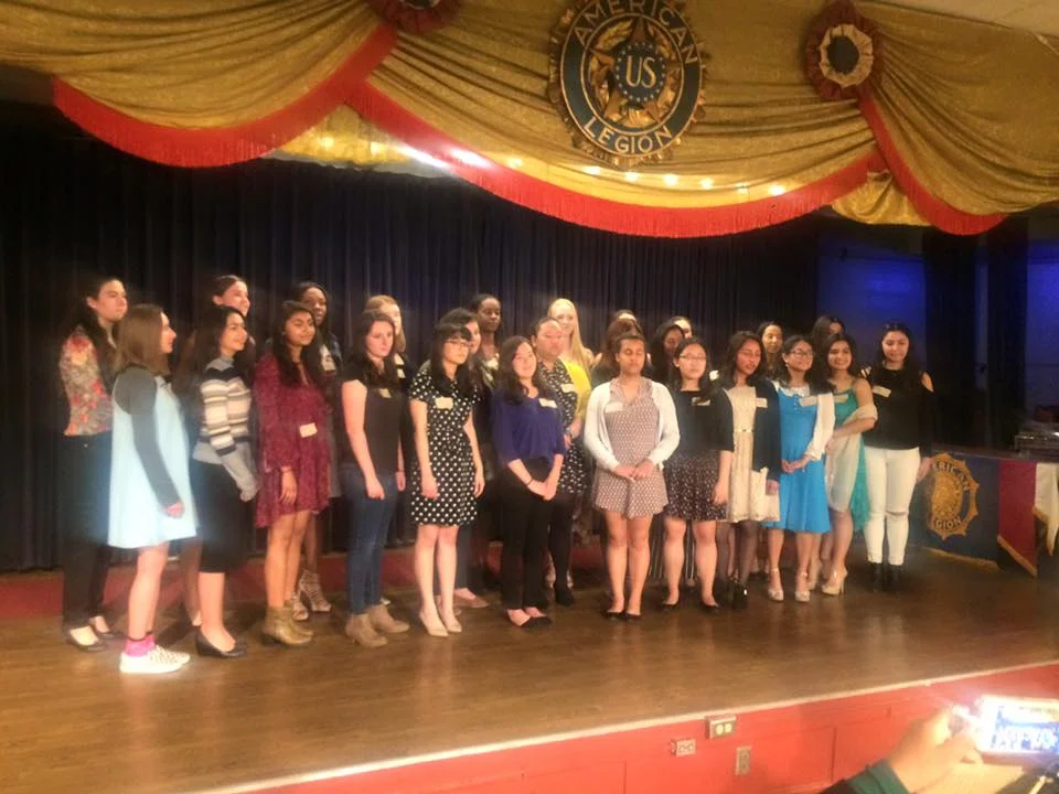 Hollywood Unit 43 of the American Legion Auxiliary hosted a tea May 7, 2017 for 13 young women Unit 43 will sponsor to attend this year's Girls State as delegates in Sacramento. Girls State chair, Tamra Brown and the Auxiliary worked hard to fund scholarships for this powerful program that provides an outstanding and unique educational opportunity for young women of California and instills basic ideals and principles of American government. Pictured here are this year's delegates, alternates, and Girls State alumni from previous years. Congratulations, ladies!