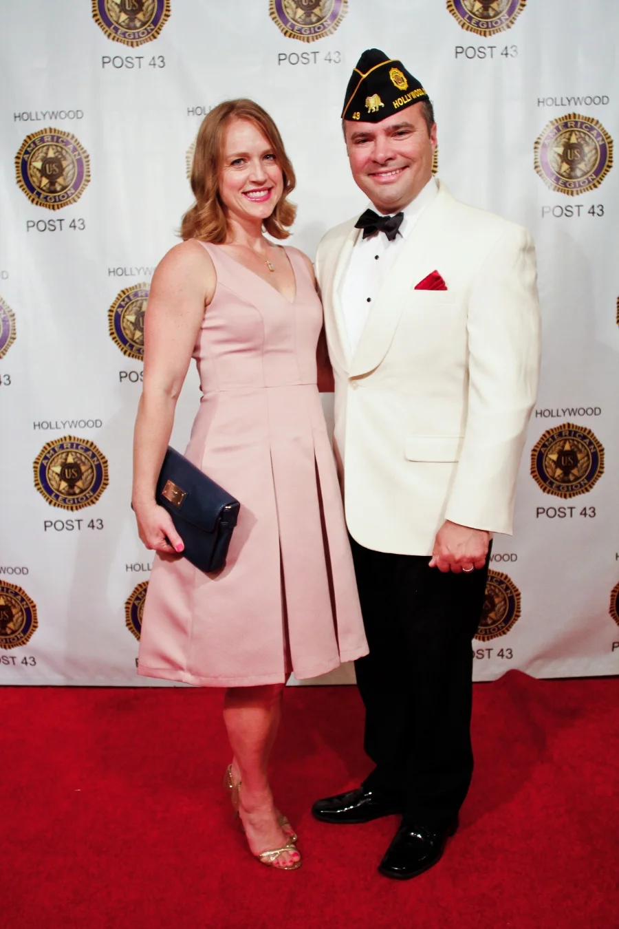 Unit 43 Auxiliary member Jocelyn Rivero and the new commander for 2017-2018 Fernando Rivero on the red carpet at the 2017 Commander's Ball, June 17, 2017. (photo by David Tenenbaum) RED CARPET PHOTOS NOW AVAILABLE HERE !