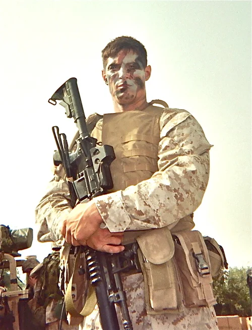 Special guest speaker, USMC veteran Rudy Reyes.