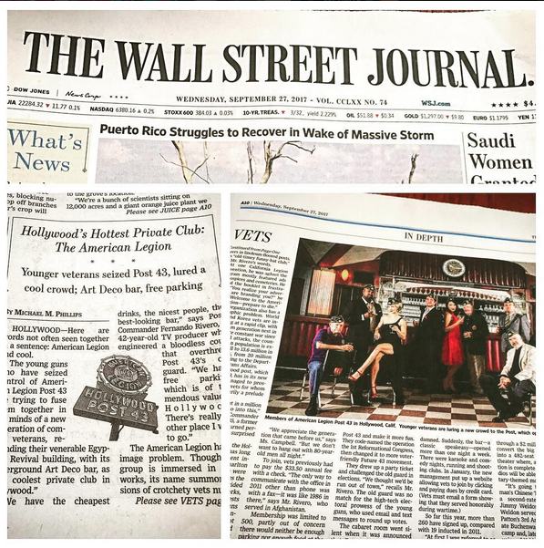 Post 43 Featured on Front Page of Wall Street Journal