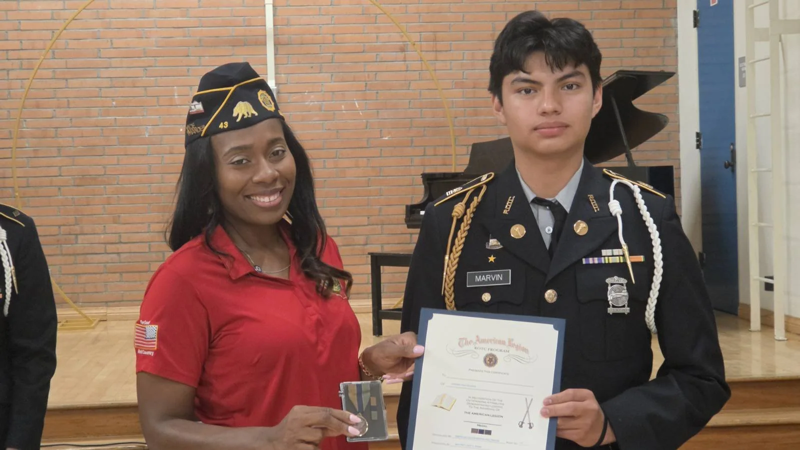 Hollywood Post 43 Leadership Supports Jordan High School JROTC Awards Ceremony
