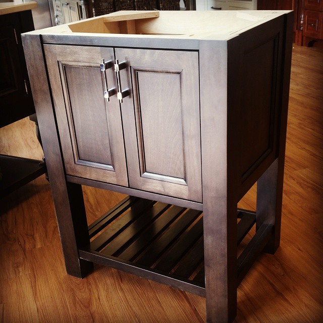 Furniture Vanity #stainedmaple