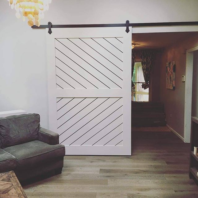 8' x 5' Custom barn door--Painted maple.