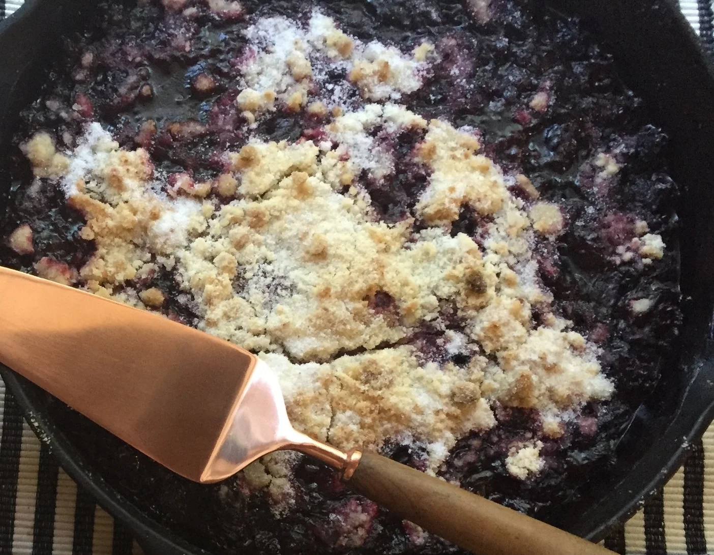 Wild Blackberry & Huckleberry Cobbler