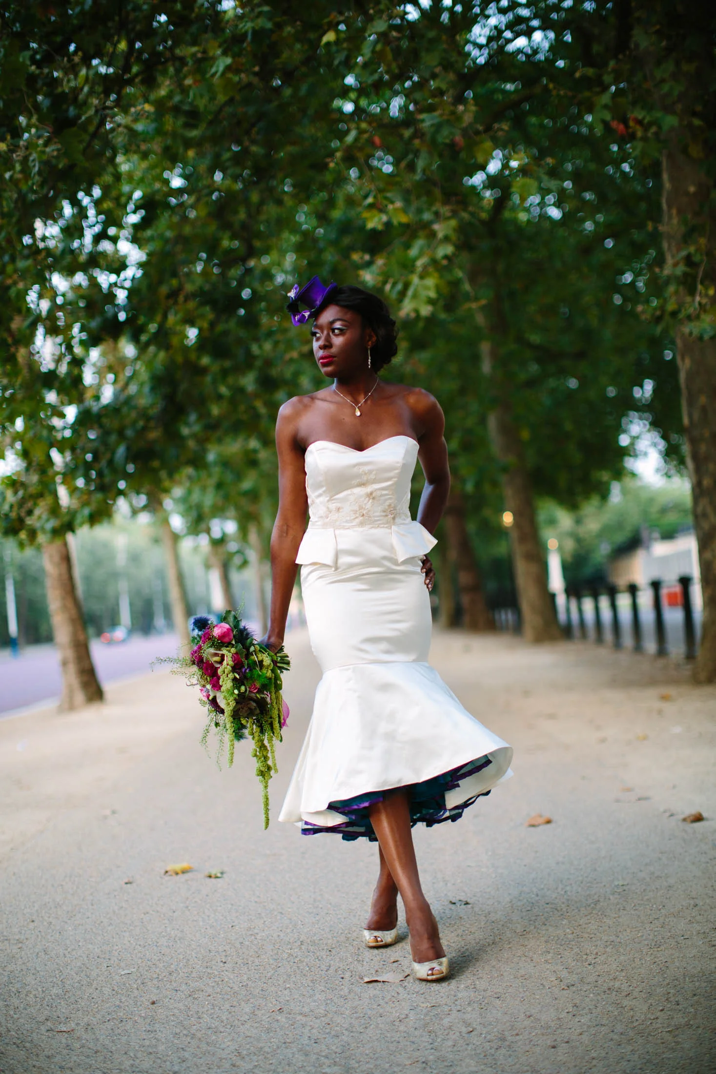 City Burlesque Shoot, Wedding Photographer, Purple wedding dress, London Wedding, Jessica Jill Photography, South East Wedding Photographer, London wedding photographer, Unusual wedding dress, bespoke wedding dress