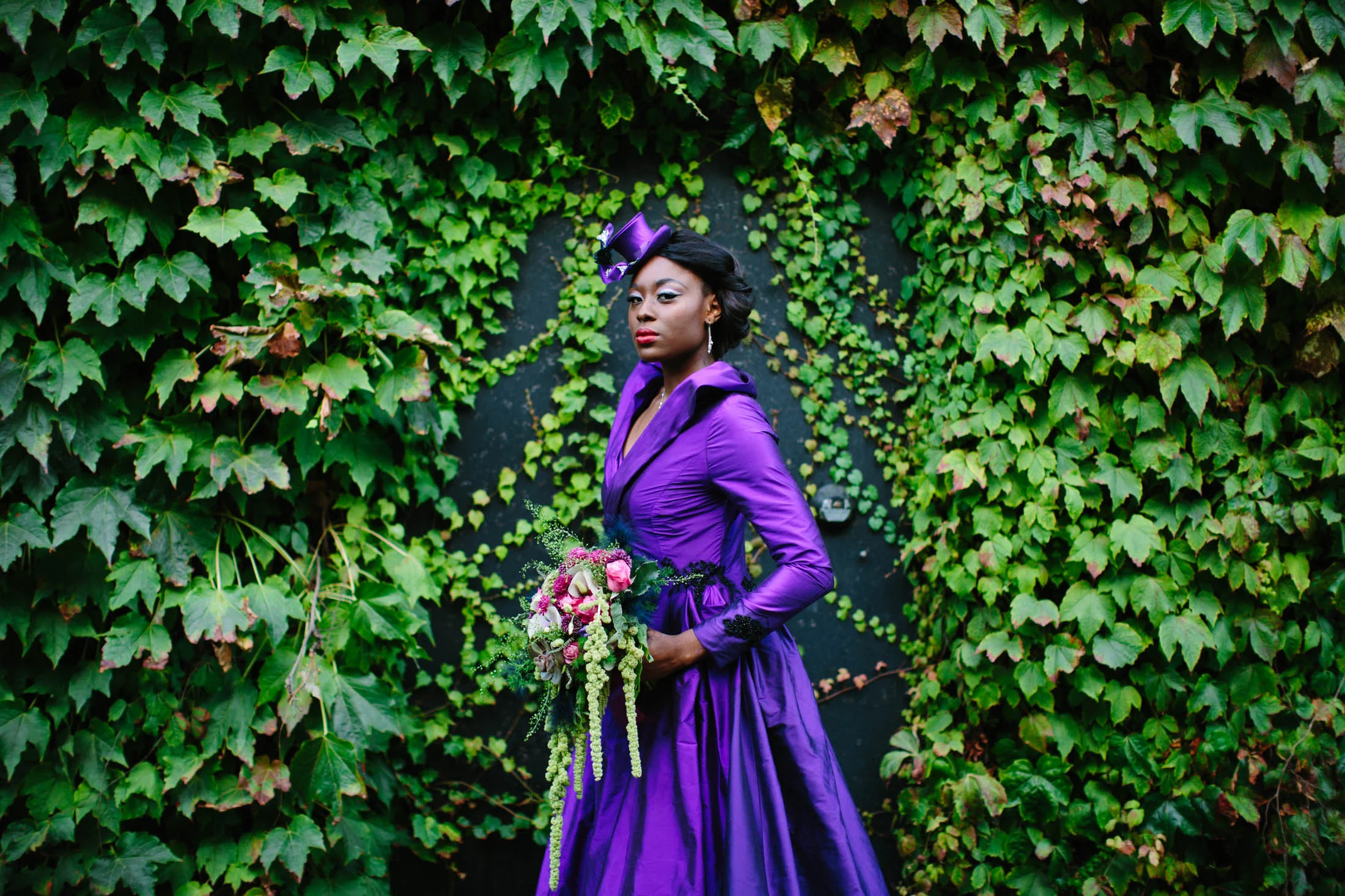 City Burlesque Shoot, Wedding Photographer, Purple wedding dress, London Wedding, Jessica Jill Photography, South East Wedding Photographer, London wedding photographer, Unusual wedding dress, bespoke wedding dress