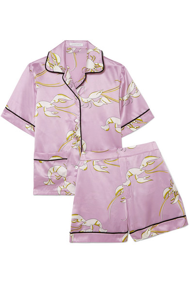 OliviaVonHalleMillicent printed silk-satin pajama set.jpg