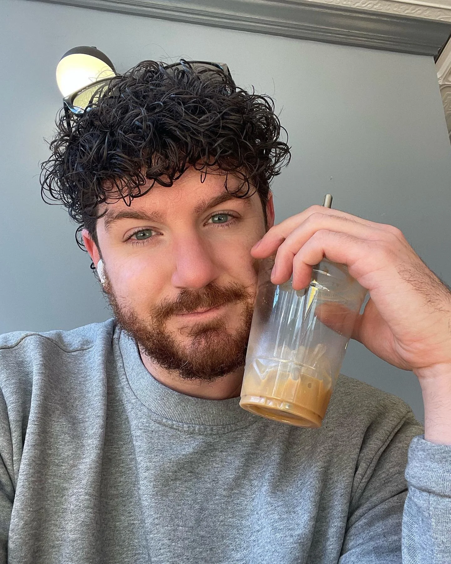 Coffee gal ☕️
.
.
.
#coffee #curls #scruff