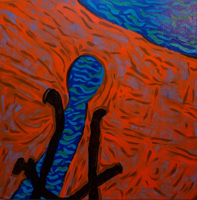 The life jacket 2’X2’ acrylic on canvas