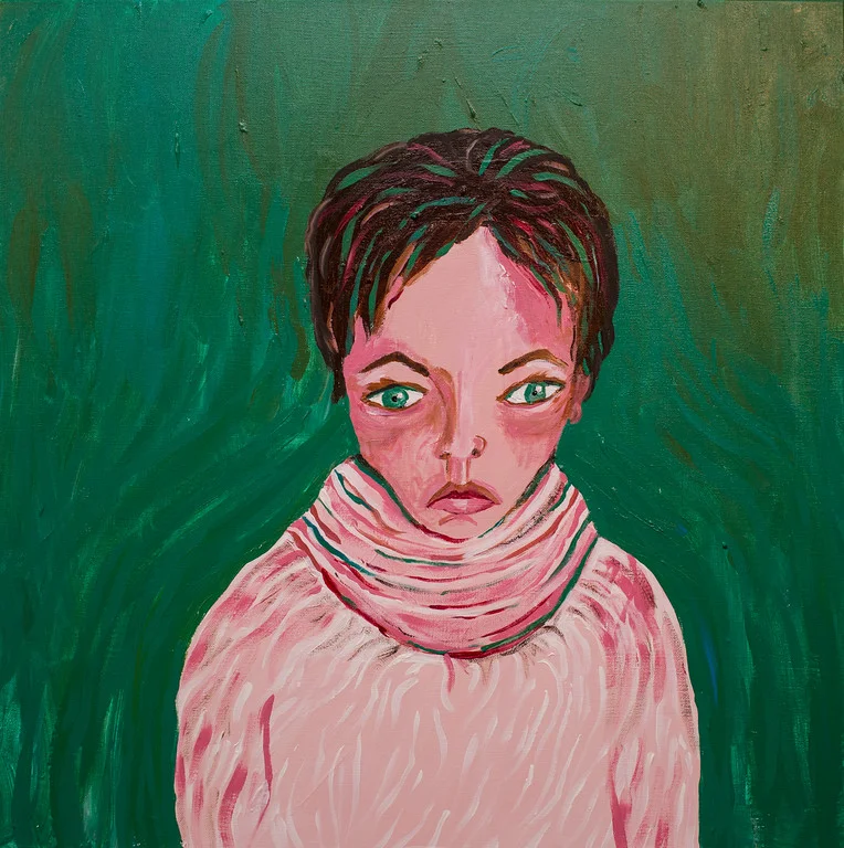 A Syrian Girl 2’X2’ acrylic on canvas