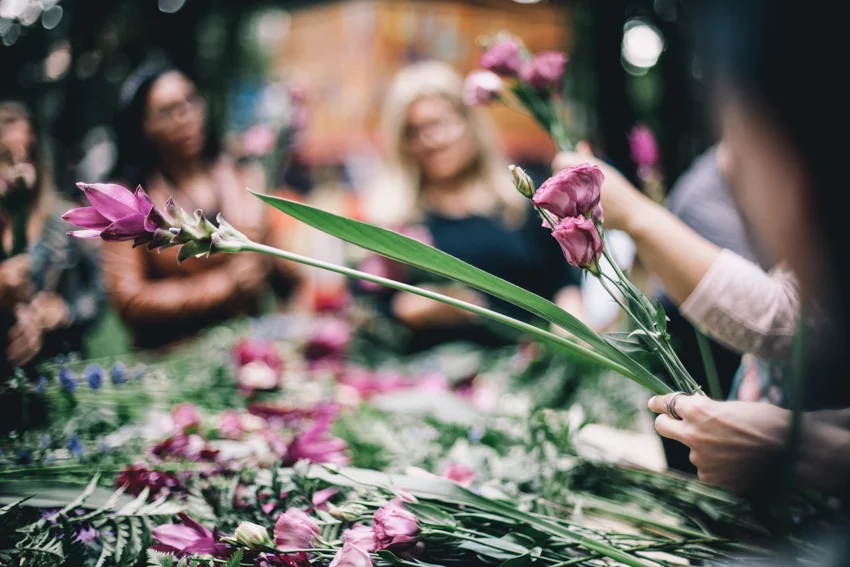 Bouquet de flores, com Lu Haddad