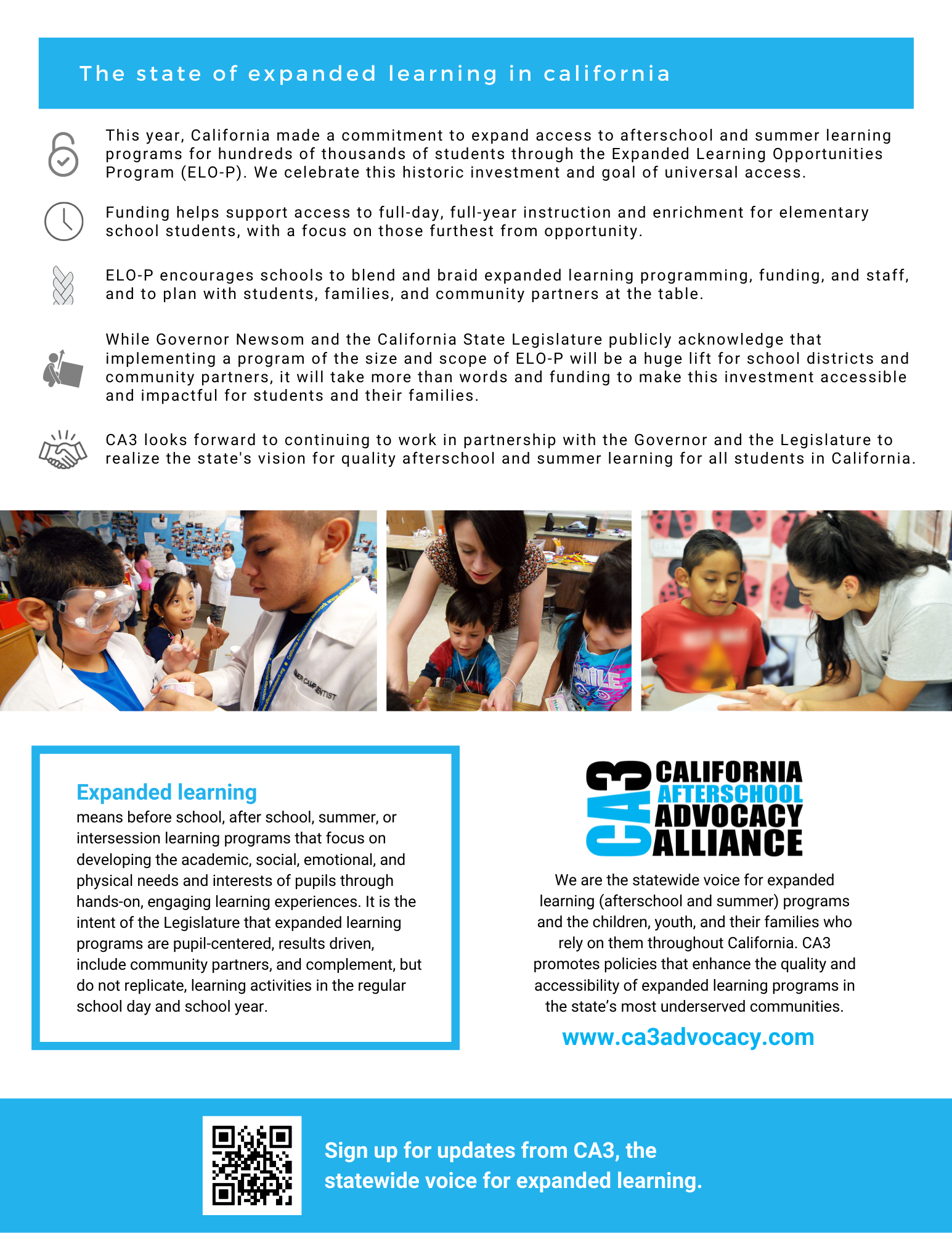 Growing the Magic of Expanded Learning in California — CA3