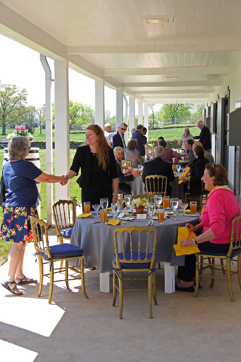  In April 2017, the Oak Spring Garden Foundation celebrated the opening of the Broodmare Barn with locals and members of the OSGF board of directors. 