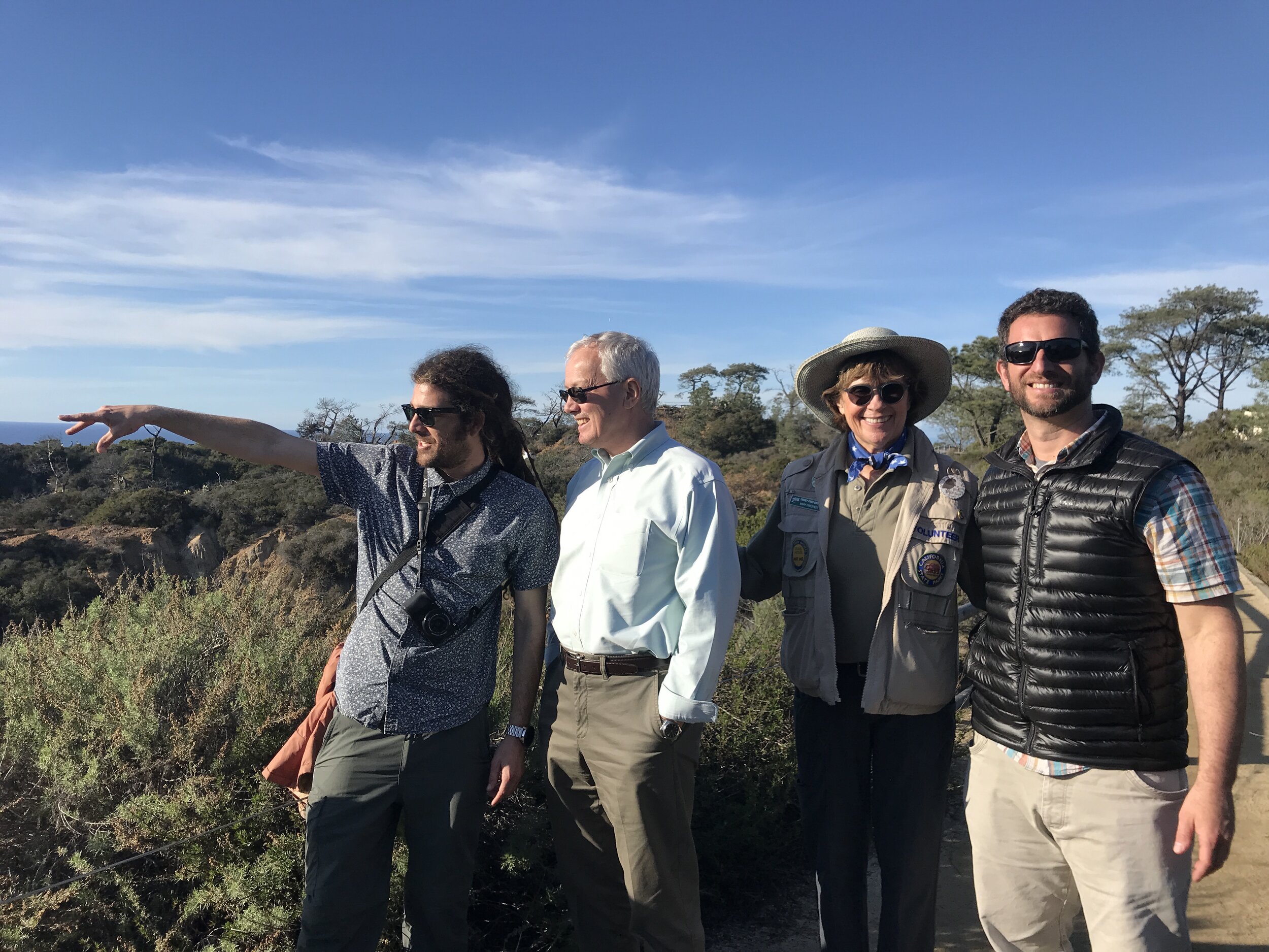 With colleagues from the San Diego Botanic Garden - photograph courtesy of Brandi Eide.