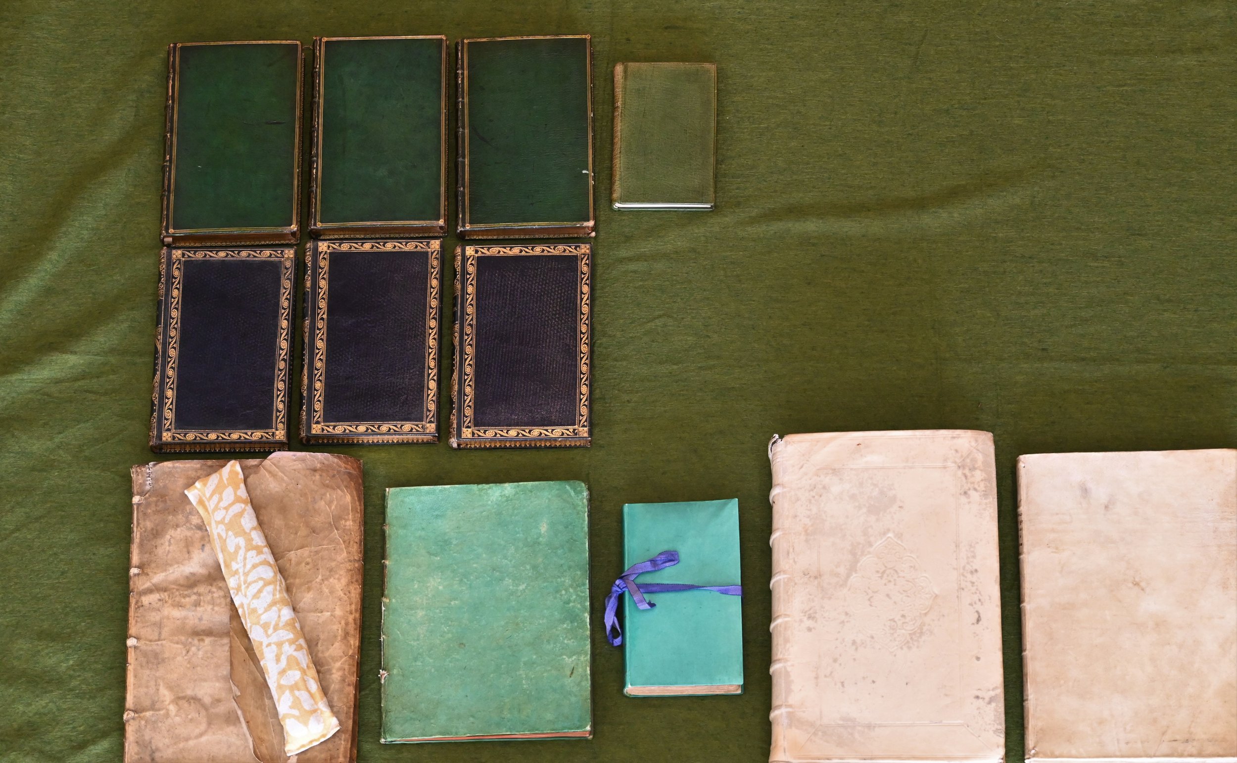 Examples of binding cover materials.