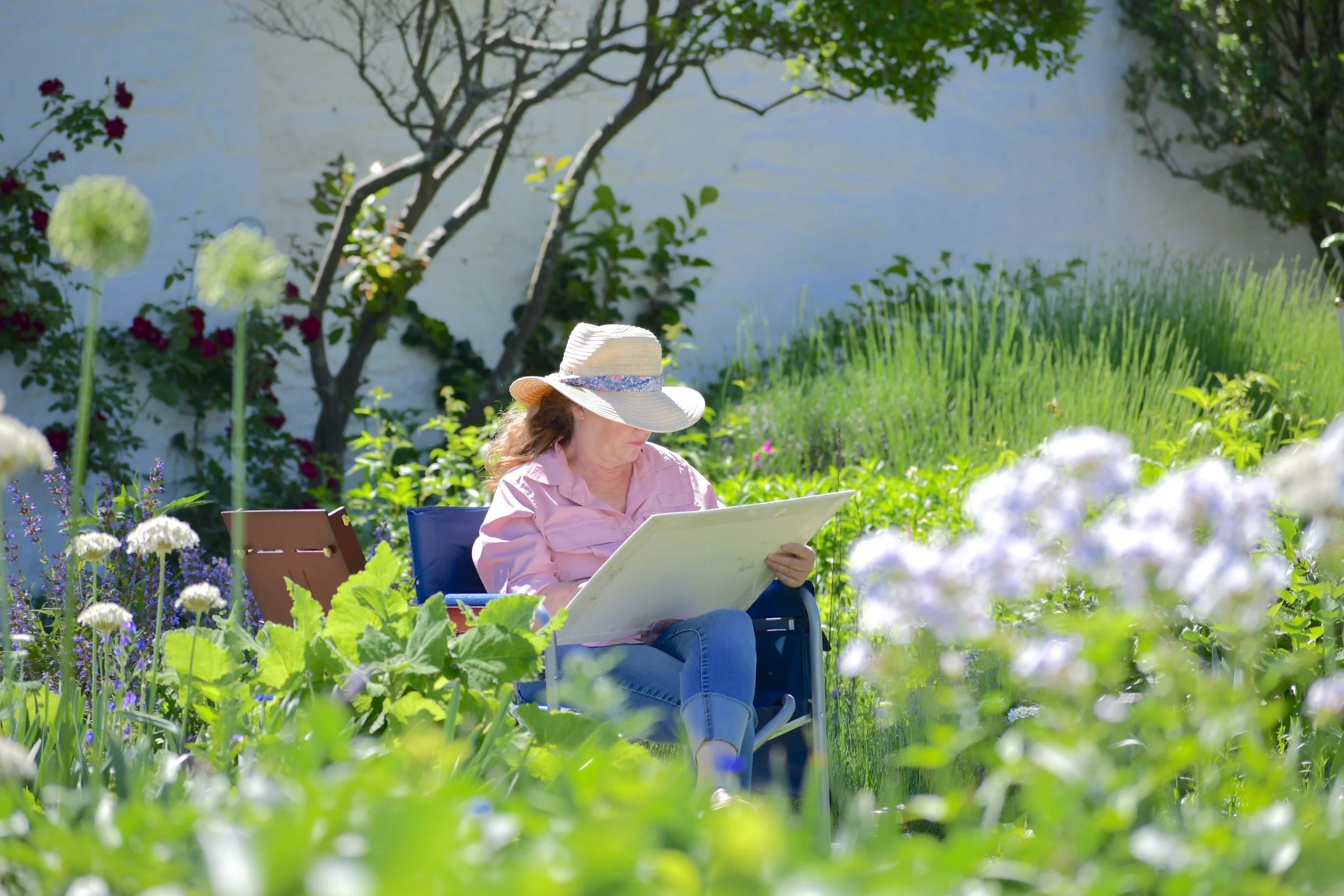 Paint Out in the Formal Garden