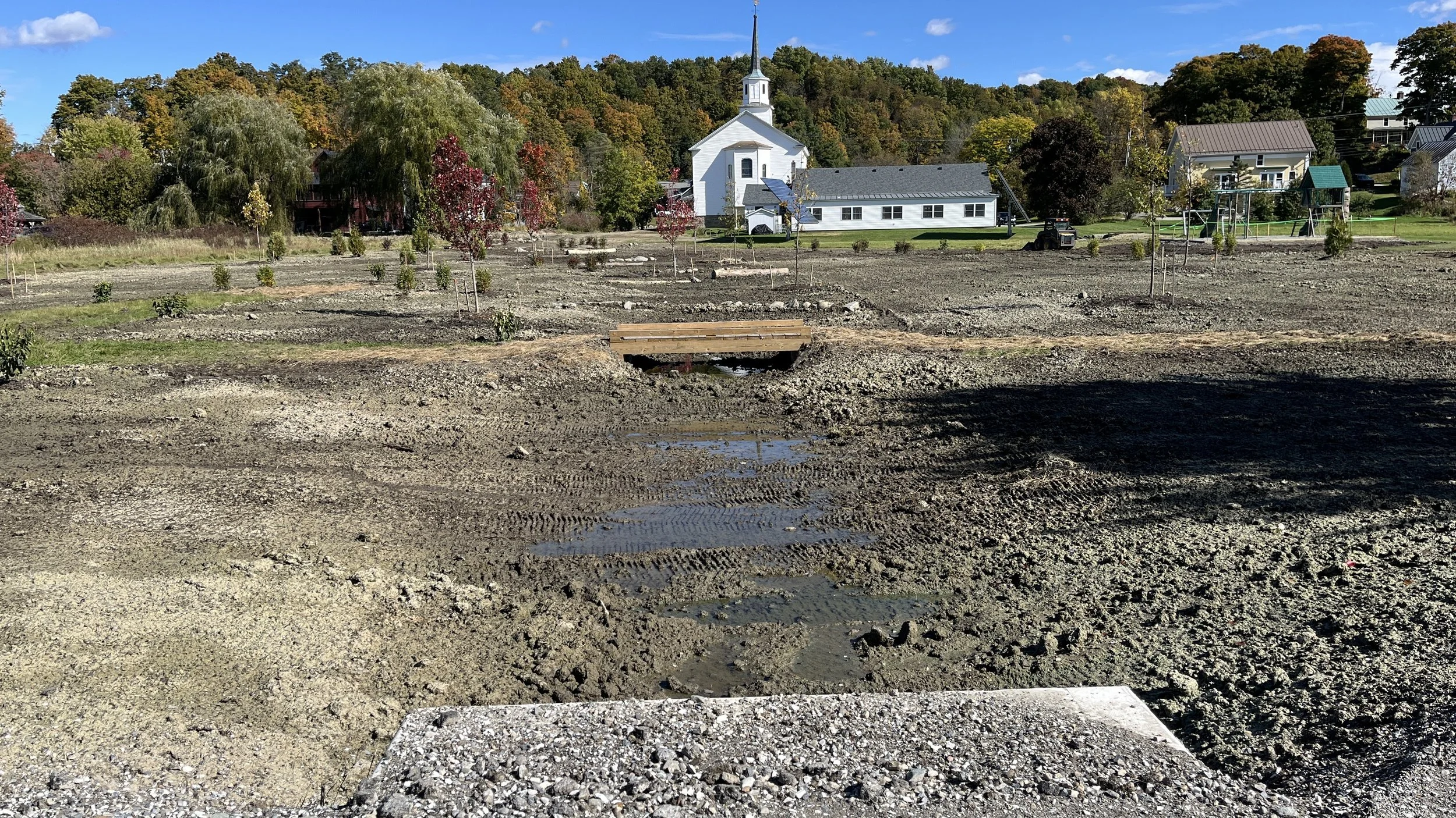 Post-restoration with culvert visible
