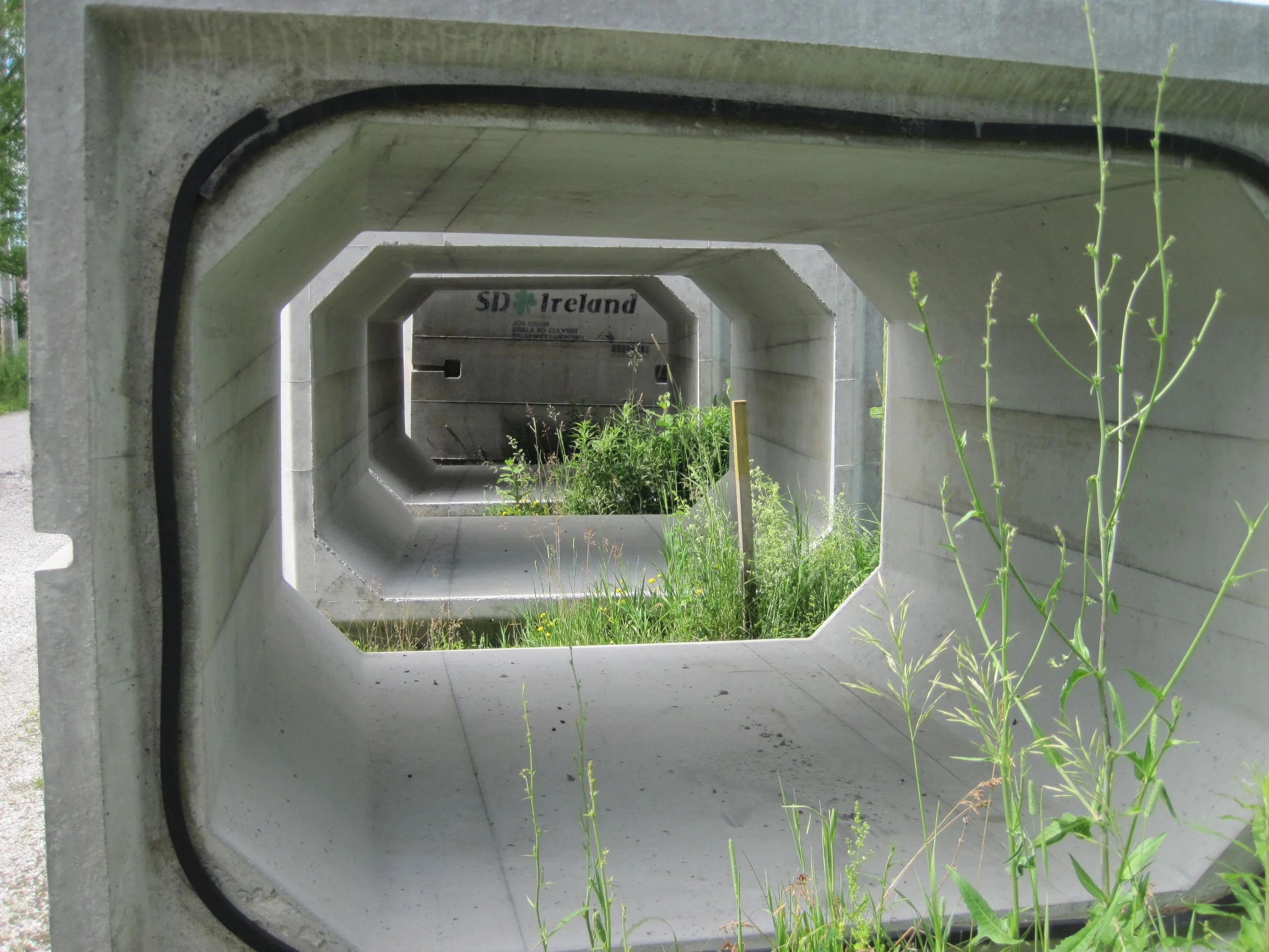 Box culvert ready for installation