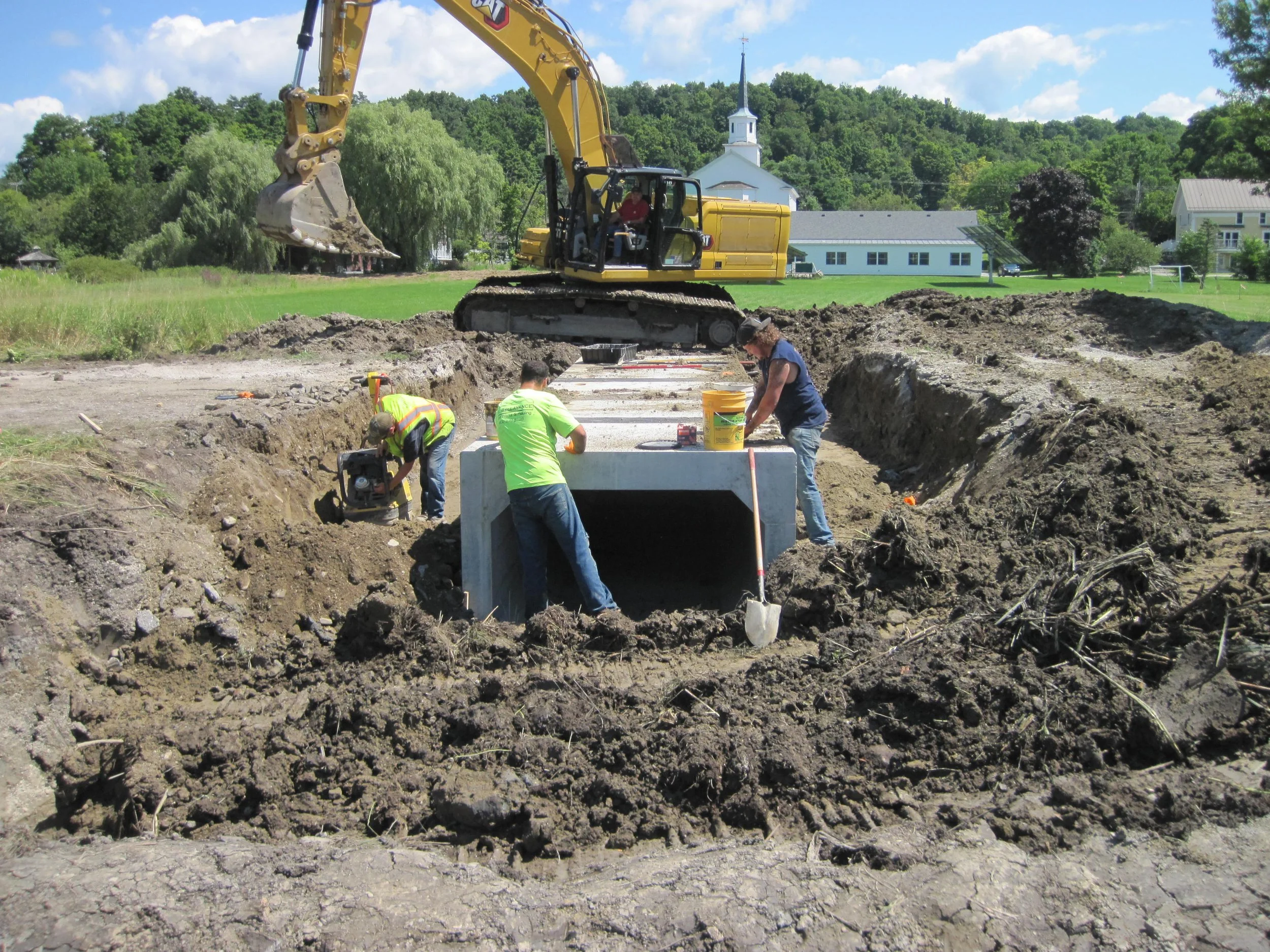 New culvert installation under Stella Road
