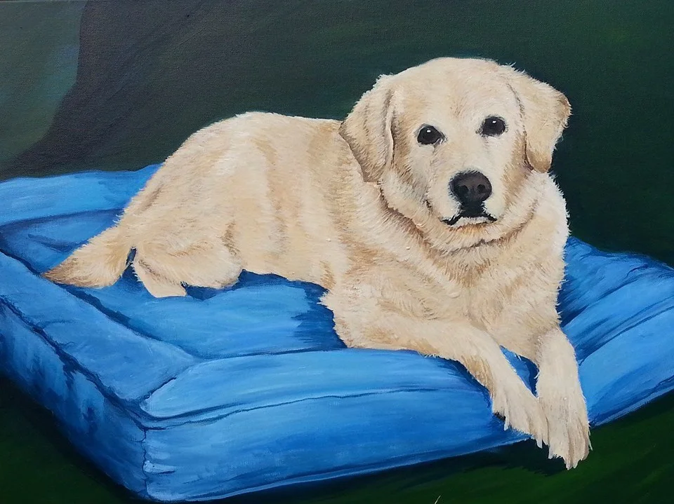 Golden, Acrylic on canvas, 18"x24"