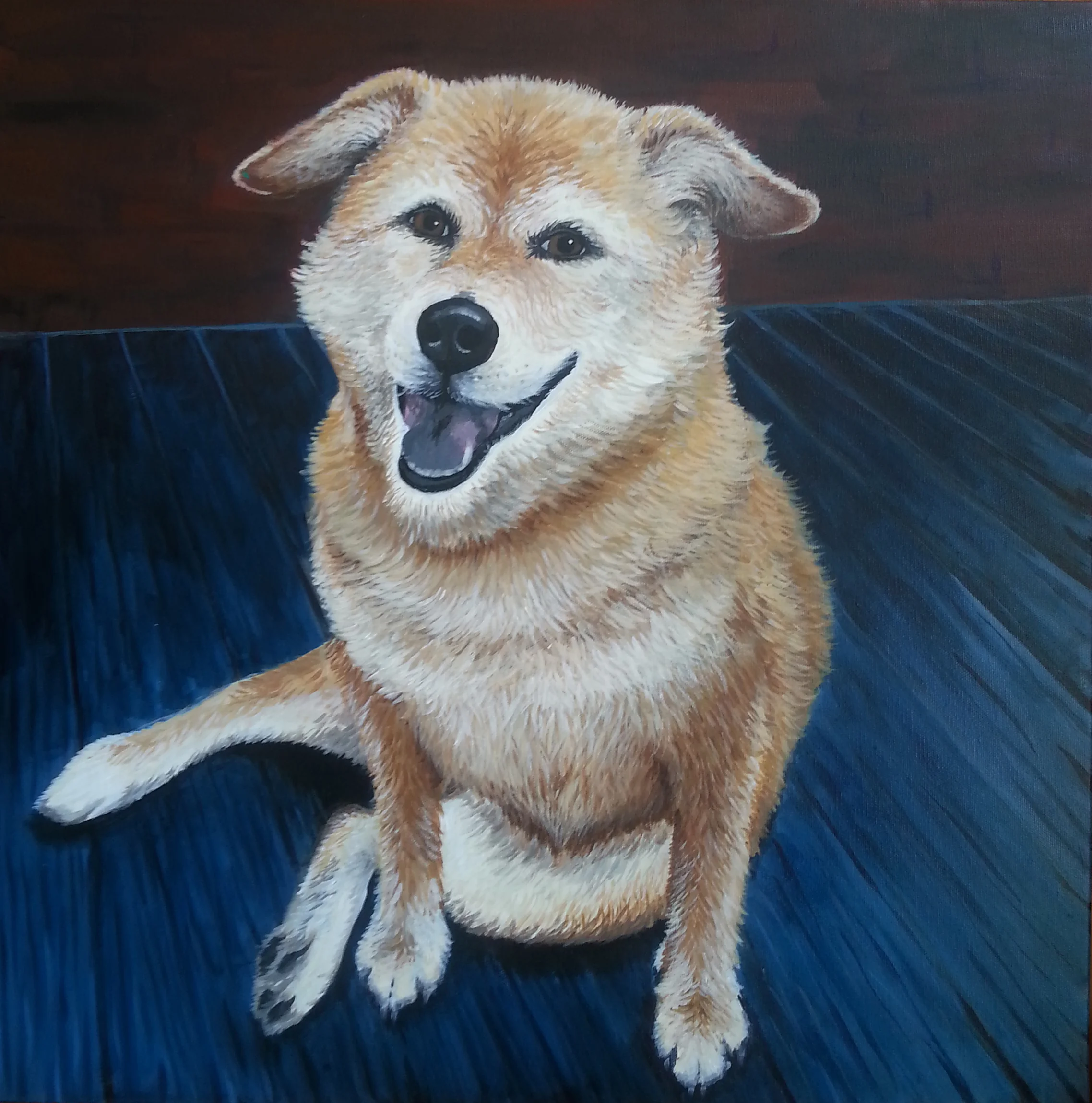 Lola , Acrylic on Canvas, 24"x24"