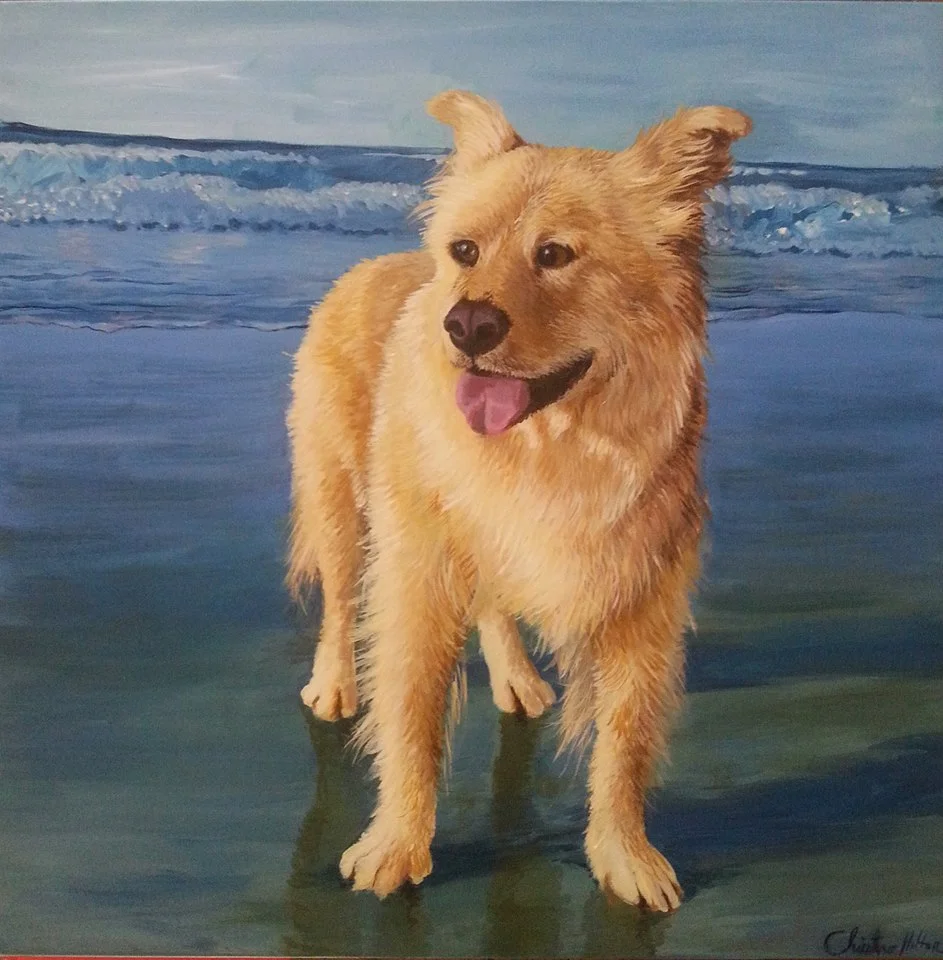 Mela , Acrylic on Canvas, 24"x24"