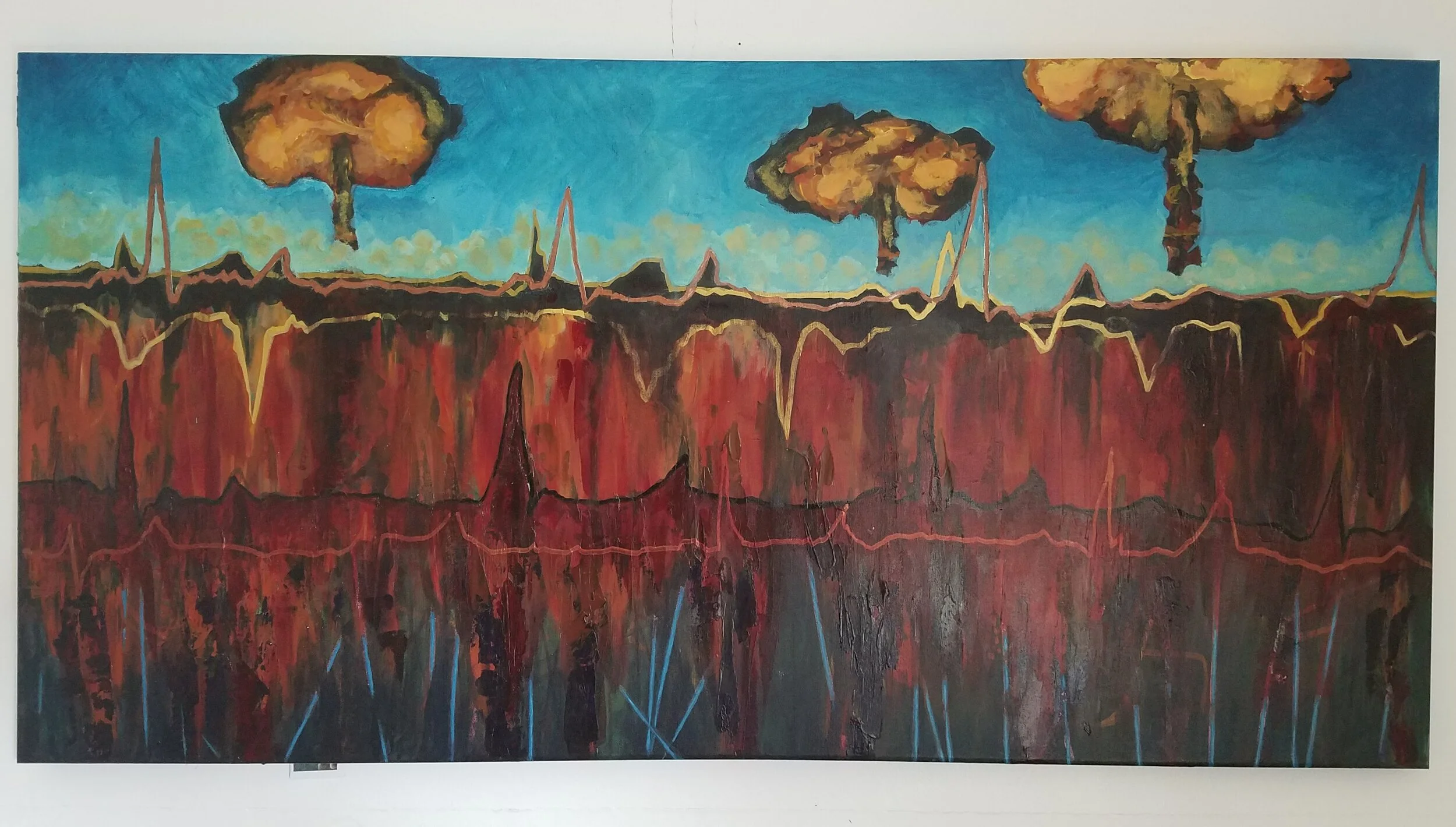 The Trajectory of Fear, 24x48 SOLD