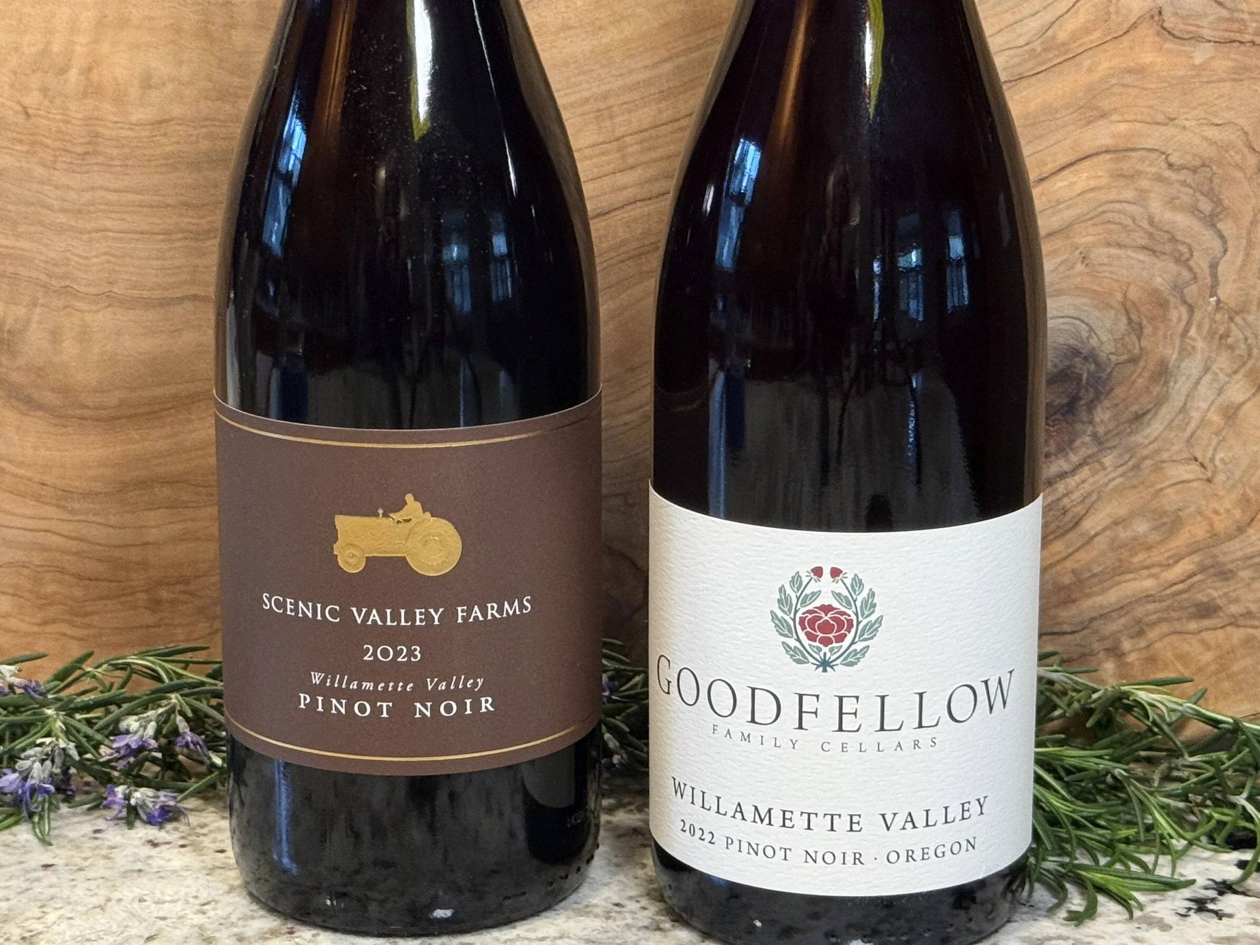 Williamette Valley Pinot Noir or Chardonnay