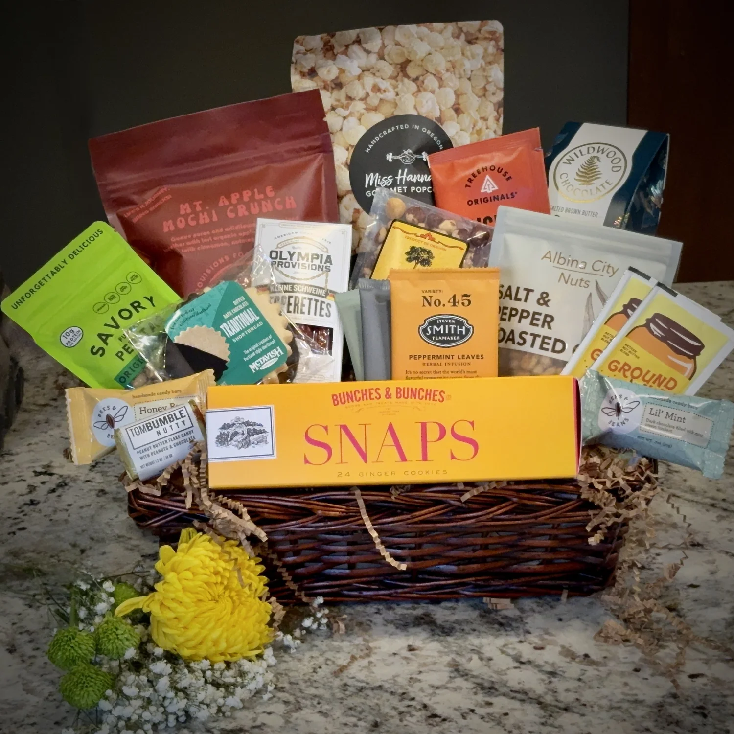 Hand curated Artisan Portland Gift Baskets Food, Drinks and Gifts