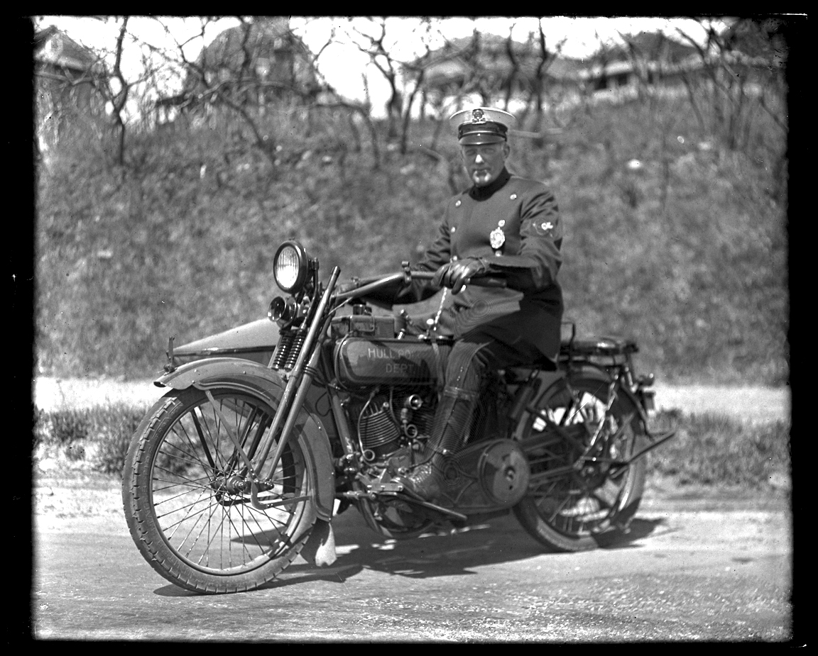 Fire Marshal c.1920 from original 4x5 glass plate negative