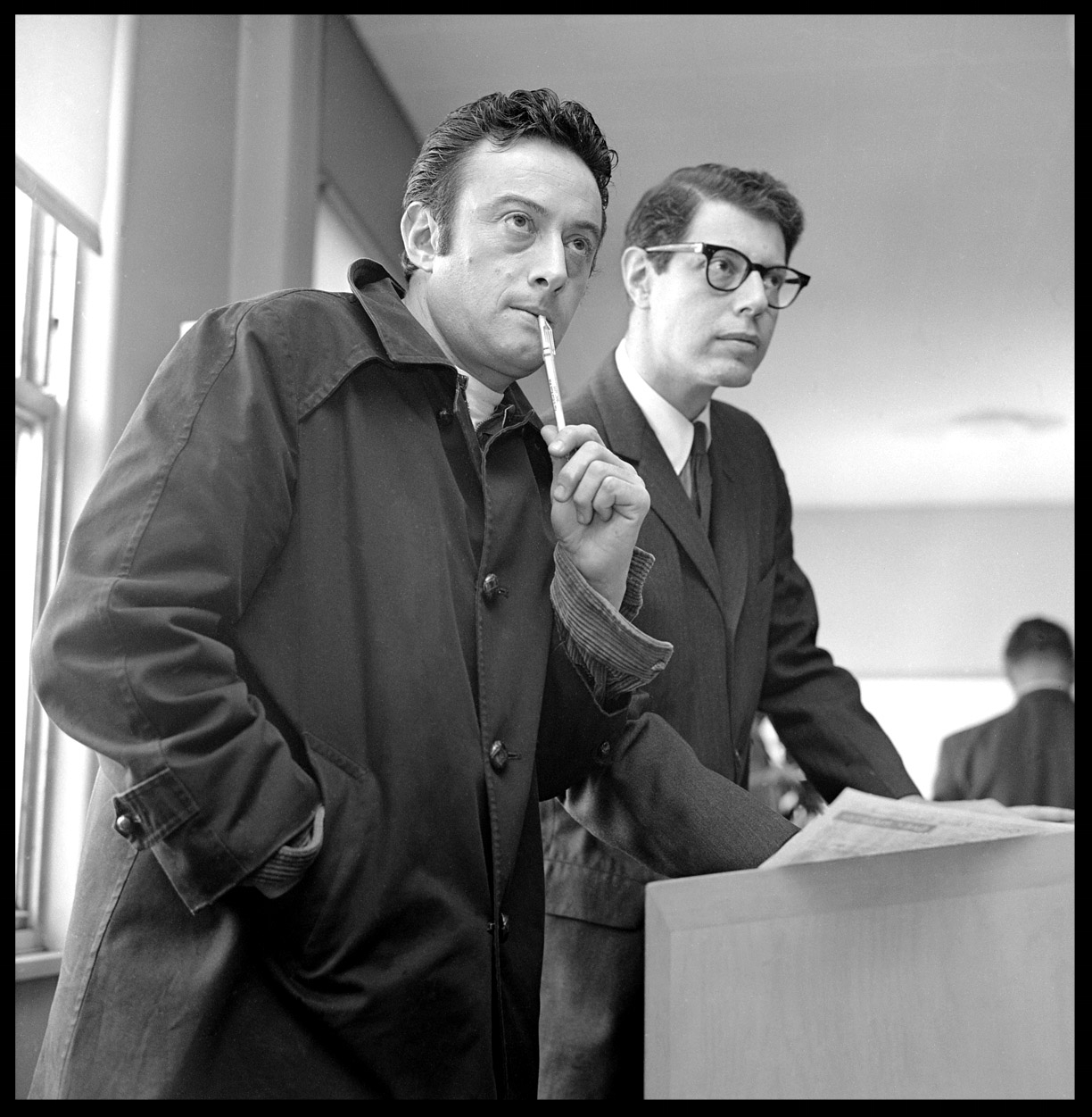 Lenny Bruce & Attorney c.1961 from original 2.25 negative