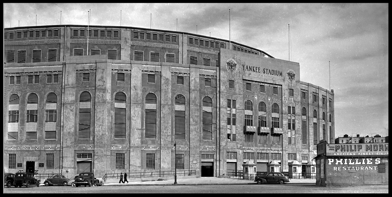 Yankee Stadium c.1935 from original 4x5 negative