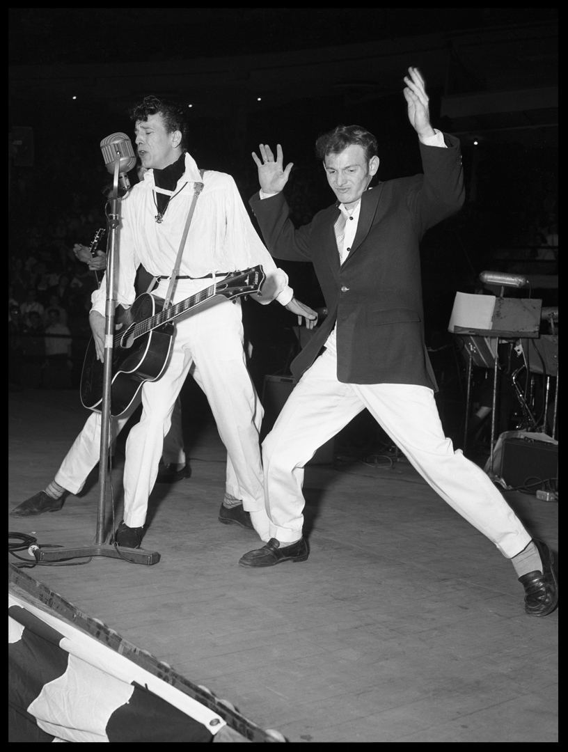 Gene Vincent ( The father of Rockabilly ) c.1956 from original 4x5 negative