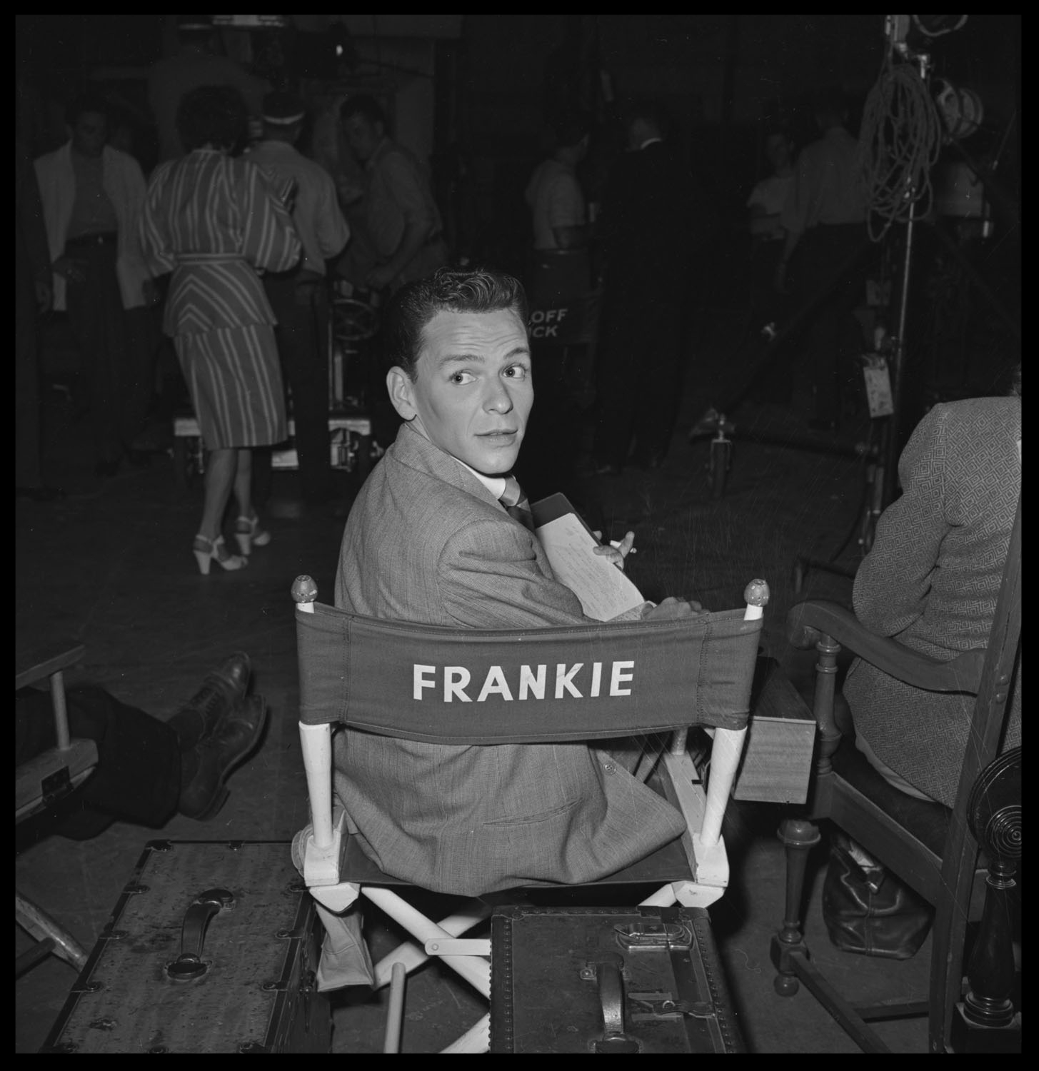 Frank Sinatra c.1945 from original 4x5 negative