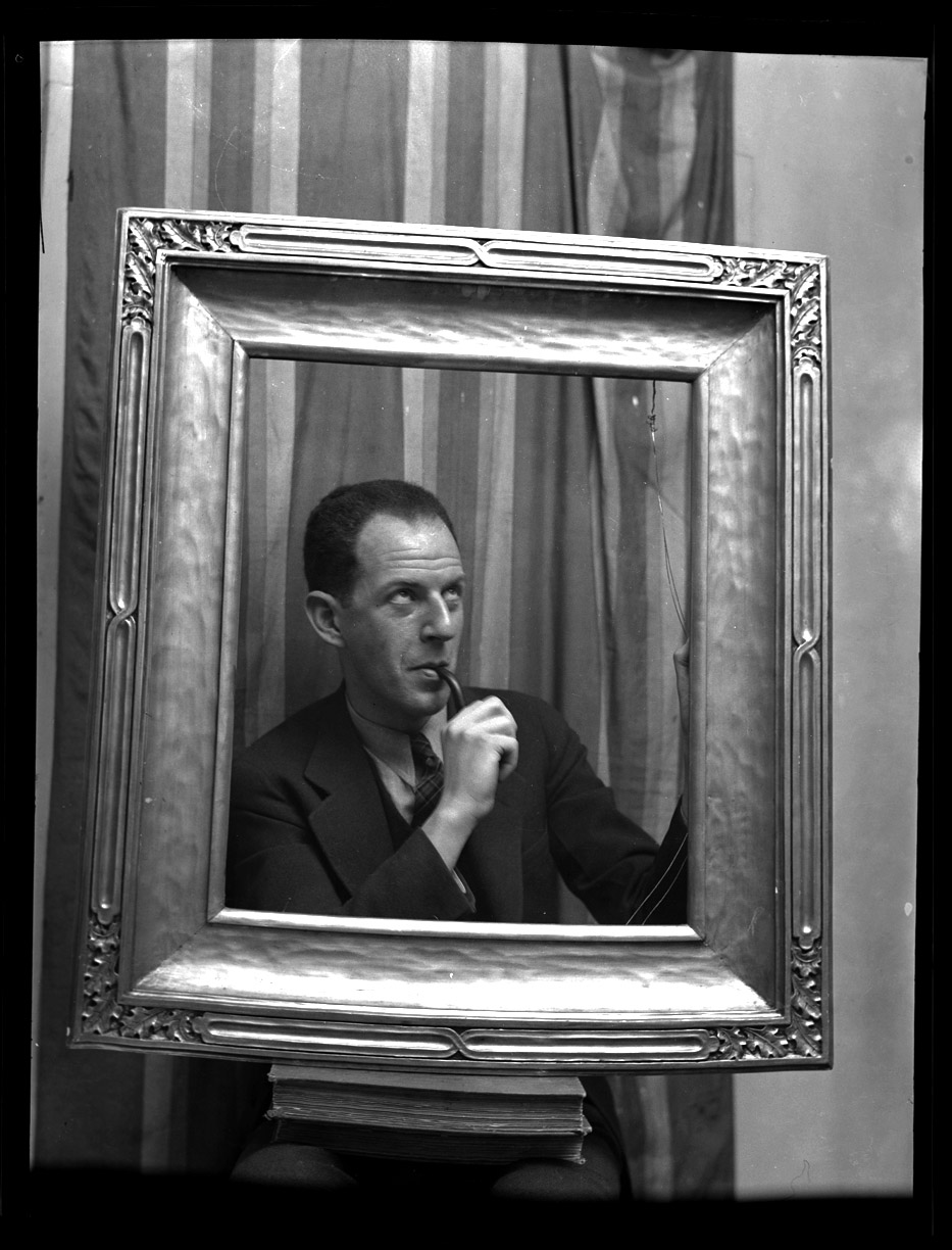 A Framed Man c.1950 from original 2.25 negative