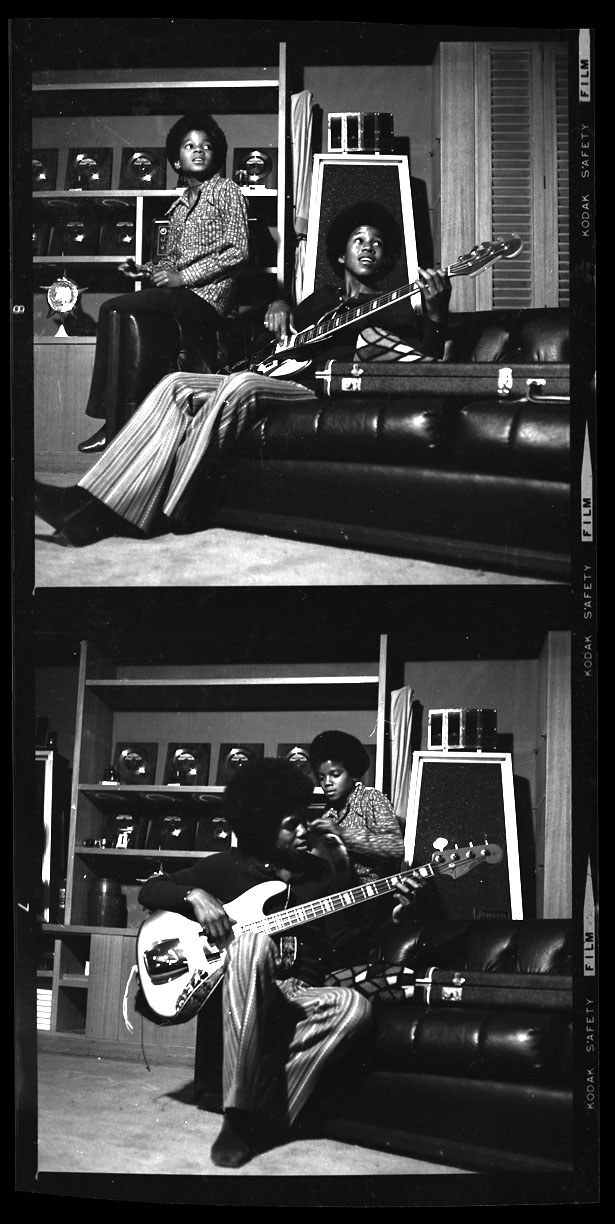 Michael & Jermine Jackson c.1968 from original 2.25 negative
