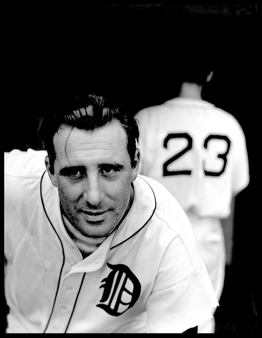 Hank Greenberg Hall of Famer c.1938 from original 4x5 negative