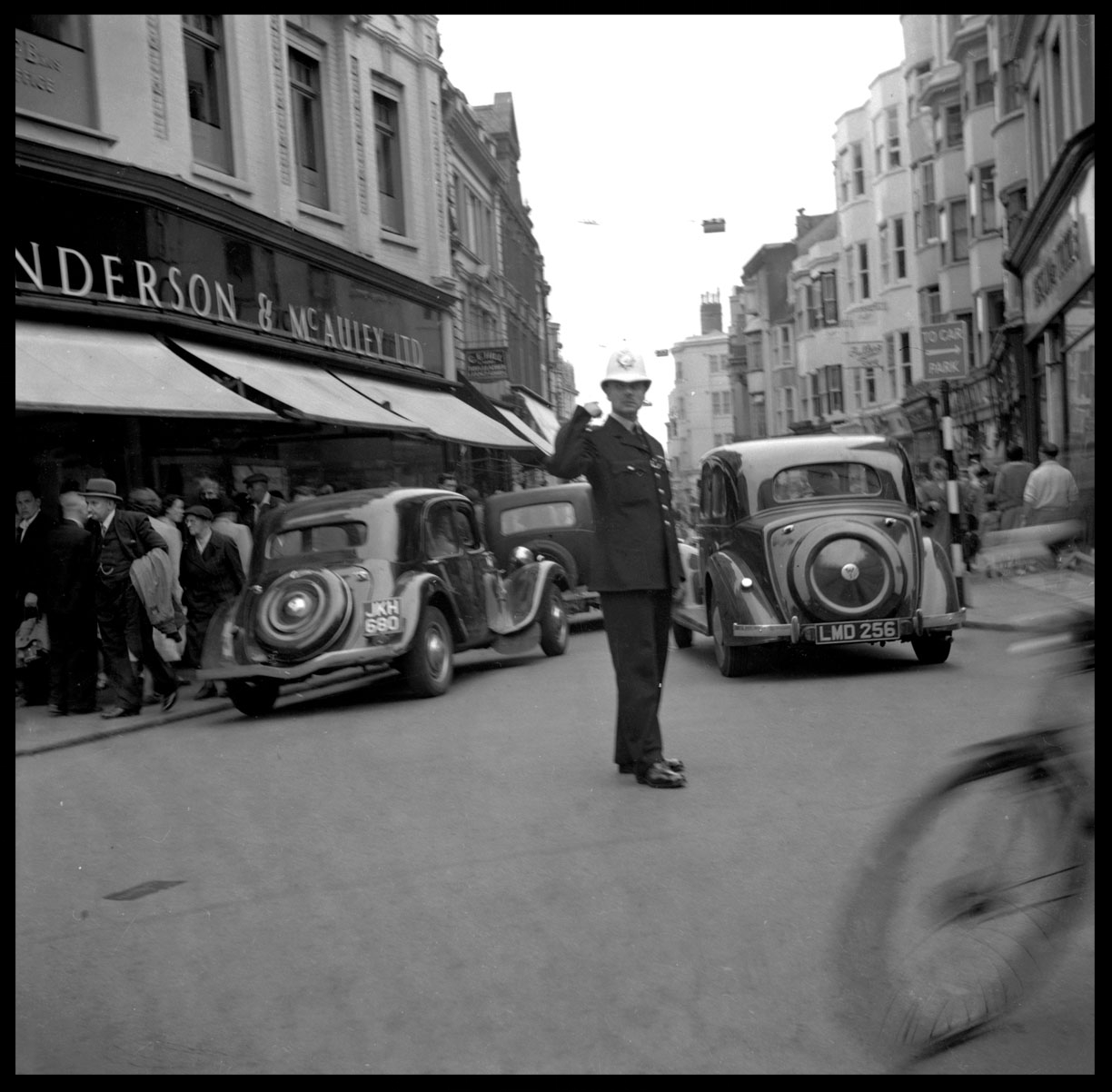 Dublin Police Officer c.1948 from original 2.25 negative